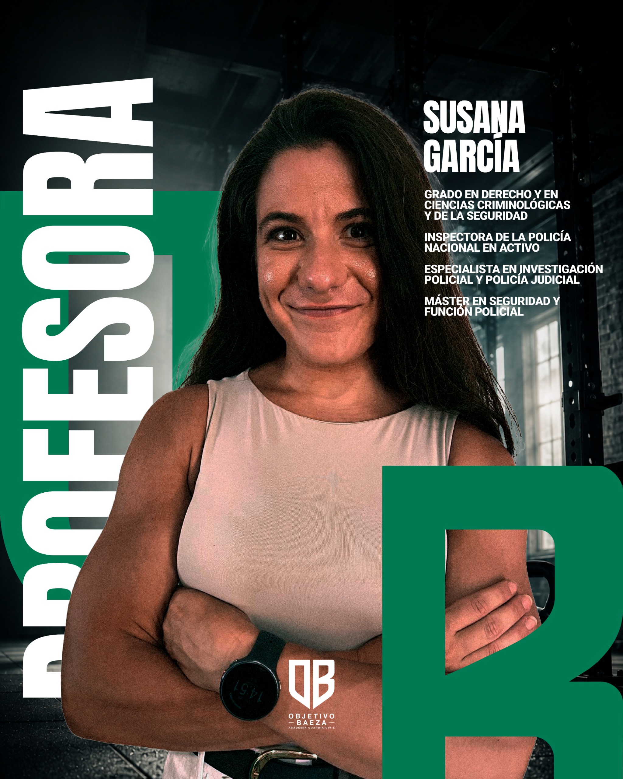 Susana García, profesora de teoría de Objetivo Baeza