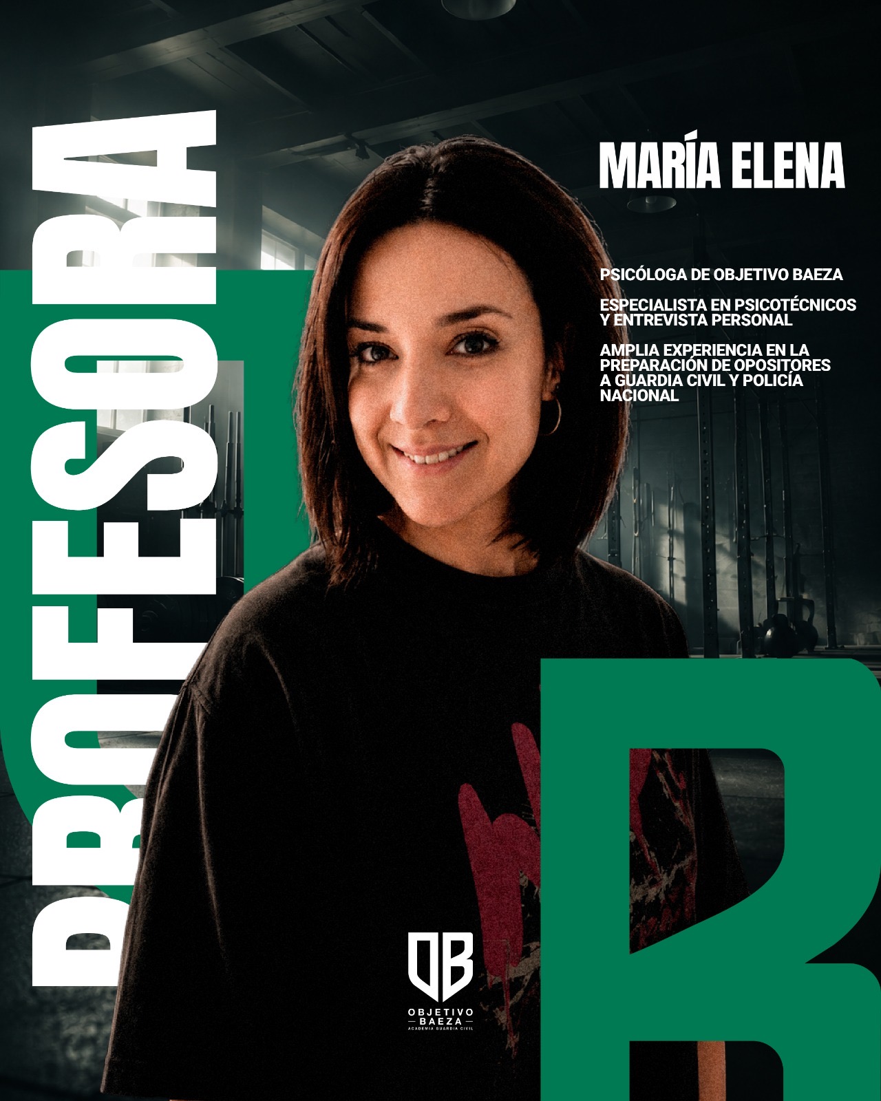 María Elena, psicóloga de Objetivo Baeza
